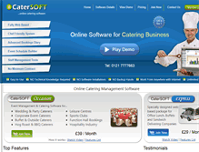 Tablet Screenshot of catersoft.co.uk